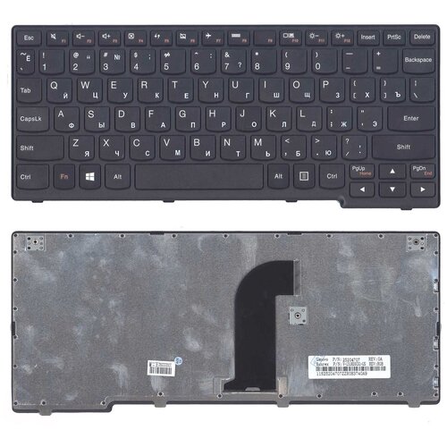 Клавиатура для ноутбука Lenovo 25204739 черная с рамкой