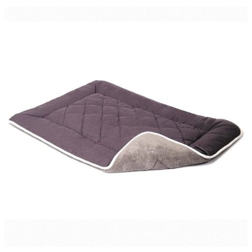 халат меховой xxl синий Подстилка Dog Gone Smart Нано с меховой отделкой Sleeper Cushion XXL, 76*116 см, тёмно-серый