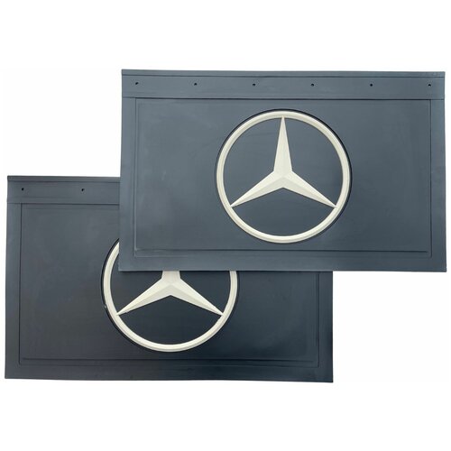Брызговики на грузовик MERCEDES задние 580х360 LUX знак