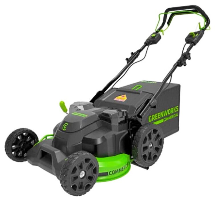 Аккумуляторная самоходная газонокосилка Greenworks GC82LM61S. TwinForce, 82v, 61 см, без АКБ и ЗУ - фотография № 15