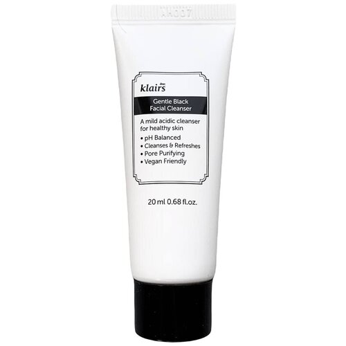 Dear Klairs Пенка для умывания с чёрным трюфелем Gentle Black Deep Cleansing Foam, мини-формат, 20мл