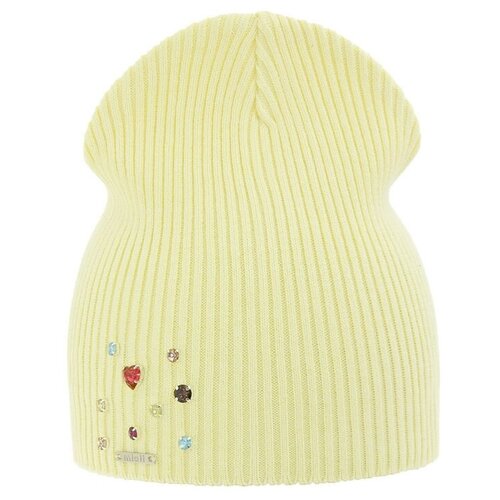 фото Шапка для девочки гамма, цвет светло-желтый, размер 48-50 mialt