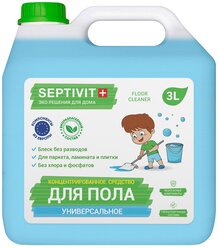 Концентрированное средство для мытья пола Универсальное SEPTIVIT Premium / Средство для полов Септивит, 3 литра