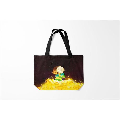 фото Сумка-шоппер / 46х35 см / геймерам / undertale фриск и азриэль burnettie