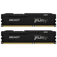 Оперативная память KINGSTON DDR3 8Gb KIT 2x4Gb 1600MHz pc-12800 FURY Beast Black (KF316C10BBK2/8)