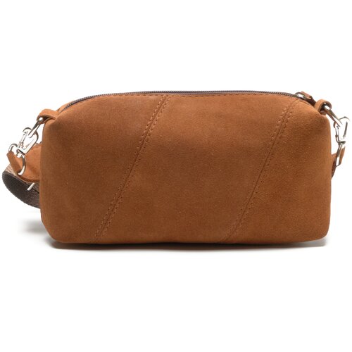 фото Сумка кросс-боди ofta, фактура гладкая, коричневый