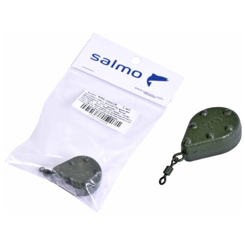 фото Груз с вертлюгом salmo "bun swivel", 090 г (цвет: green)