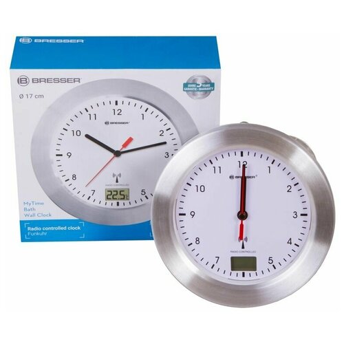 Часы настенные Bresser MyTime Bath водонепроницаемые белый 399000₽