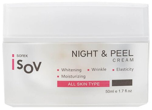 Isov пилинг-крем для лица Night & Peeling Cream ночной, 50 мл