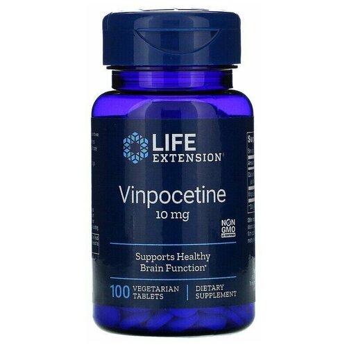 Life Extension Vinpocetine (Винпоцетин) 10 мг 100 таблеток