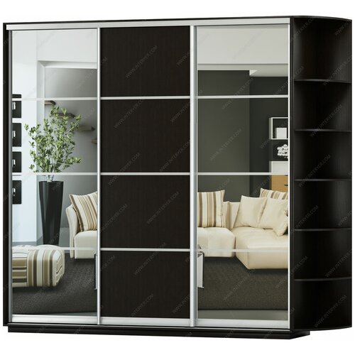 Шкаф-купе Фортуна корпус Байкал Трио Комби-4 здзу