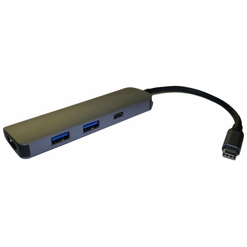 Адаптер-переходник PALMEXX USB-C (Type-c) to HDMI+2*USB3.0+USBC адаптер palmexx usbc usb type c 4 in 1 hdmi usb3 1 vga dvi