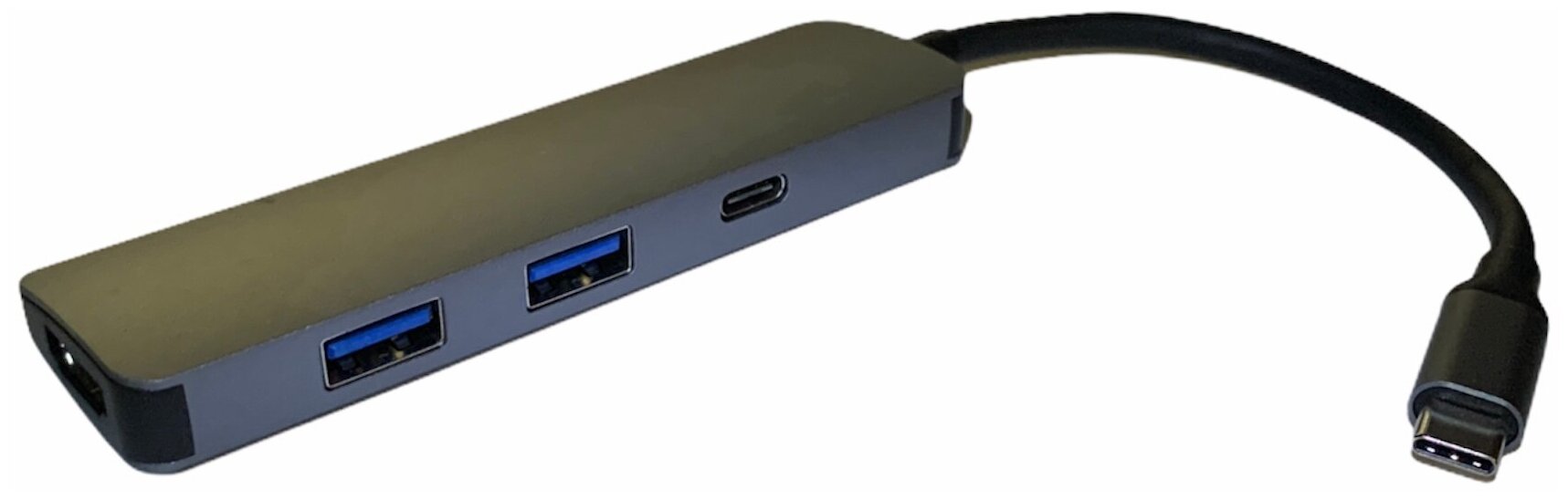 Разветвитель USB-C Premier 2порт. серый (PX/HUB-014)