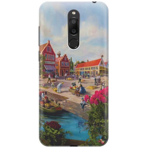 фото Re:pa накладка transparent для meizu m6t с принтом "старинный амстердам"