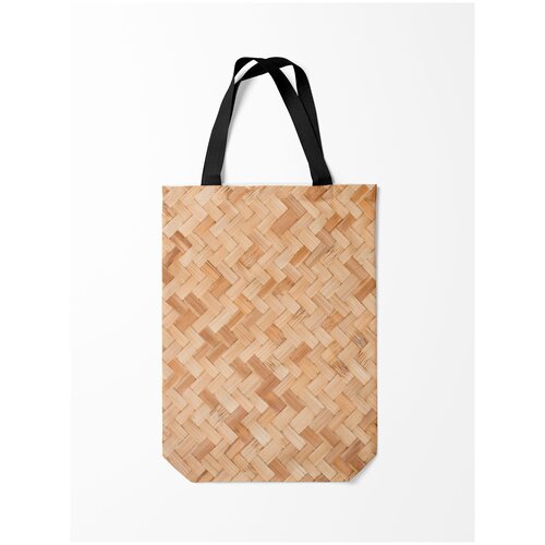 фото Сумка-шоппер / 31х42 см / популярные иллюстрации / текстуры паркет burnettie