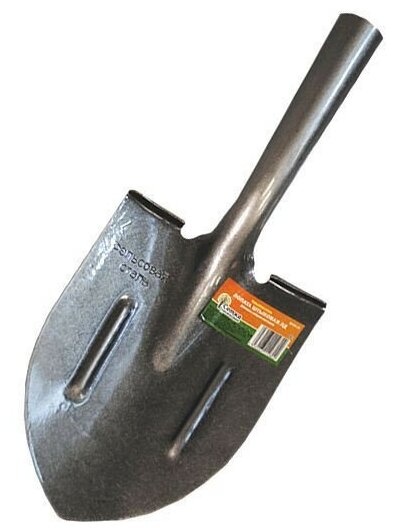 Лопата садовая штыковая ЛД рельсовая сталь `Урожайная сотка` женская с ребрами жесткости без черенка