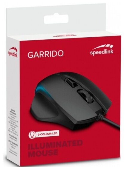 PC Мышь проводная Speedlink Garrido Illuminated Mouse black SL-610006-BK