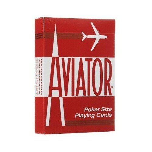 Игральные карты Aviator Стандартный индекс, красные