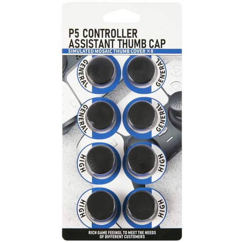 Набор накладок Red Line 8в1 на стики для геймпада игровой приставки P5 черныйHS-PS5301A 26900₽