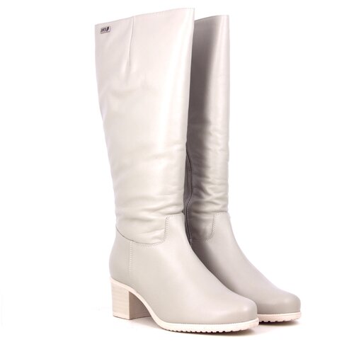 Сапоги женские, Janita, размер 36, бежевый, натуральная кожа