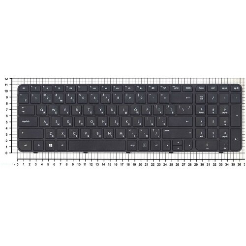 Клавиатура для ноутбука HP Pavilion G7-2117sr черная c рамкой 109000₽