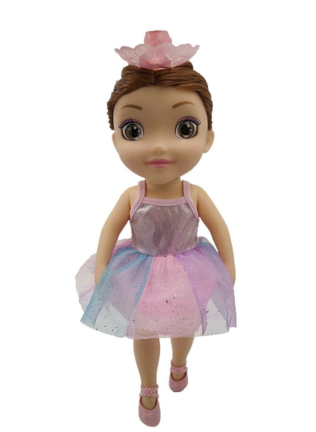 Кукла Ballerina Dreamer Танцующая Балерина, темные волосы, свет, звук, 45 см HUN9494