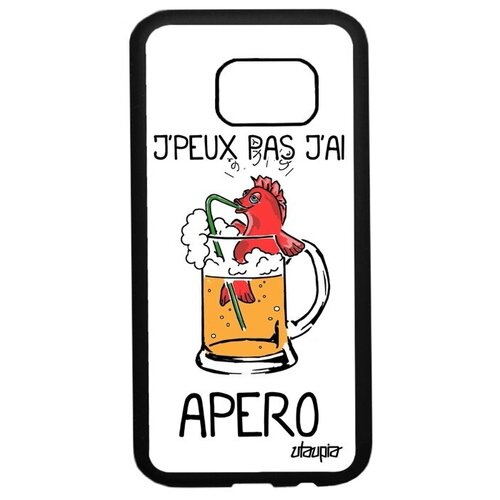 фото Ударопрочный чехол на телефон // samsung galaxy s7 // "не могу - у меня аперитив!" принт повод, utaupia, белый