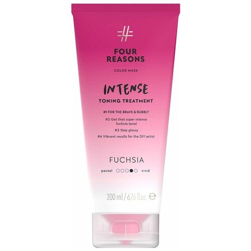 Интенсивно тонирующая маска для волос с прямыми пигментами Four Reasons Color Mask Intense Toning Treatment Фуксия 200 мл