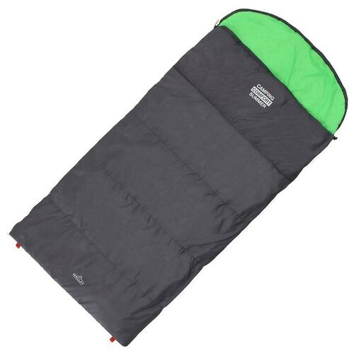 фото Maclay спальник 2-слойный, r одеяло+подголовник 210 x 100 см, camping comfort summer, таффета/таффета, +5°c
