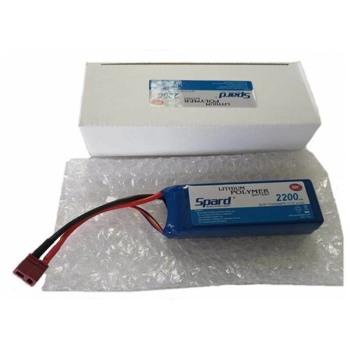 Аккумулятор Li-Po Spard 2200mAh, 11,1V, 30C, T-plug