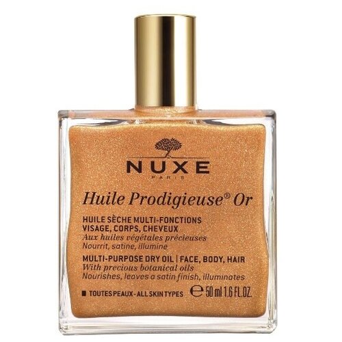 NUXE Huile Prodigieuse Multi-Purpose Dry Oil Face, Body, Hair - Масло сухое мерцающее для лица, тела и волос 50 мл
