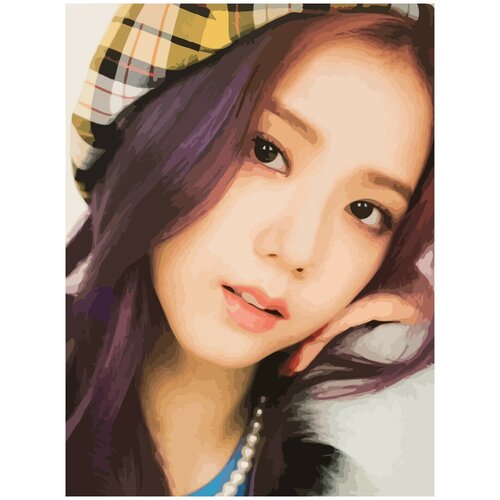 Картина по номерам на холсте BLACKPINK Kpop Jisoo - 949 30X40 картина по номерам на холсте blackpink kpop jisoo 951 30x40