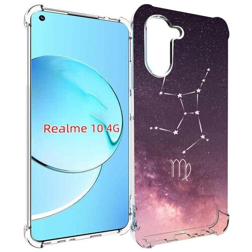 Чехол MyPads знак зодиака дева 4 для Realme 10 задняя-панель-накладка-бампер