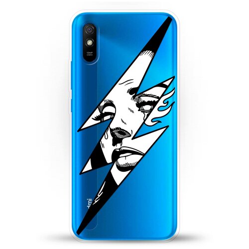 фото Силиконовый чехол молния на xiaomi redmi 9a andy & paul