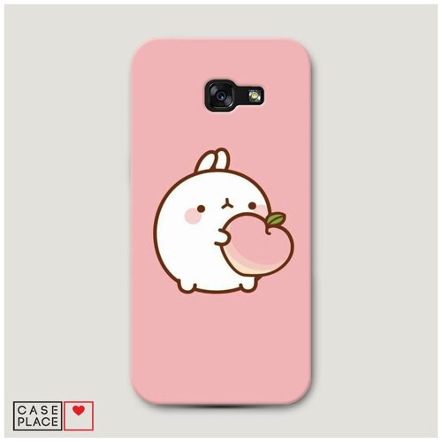 фото Чехол пластиковый samsung galaxy a5 2017 кролик с персиком case place