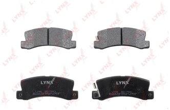 Дисковые тормозные колодки задние LYNXauto BD-7521 для Toyota Camry, Toyota Carina, Toyota Celica (4 шт.)