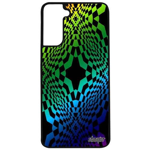 фото Стильный чехол для мобильного // samsung galaxy s21 // "иллюзия звезда" стиль волна, utaupia, розовый