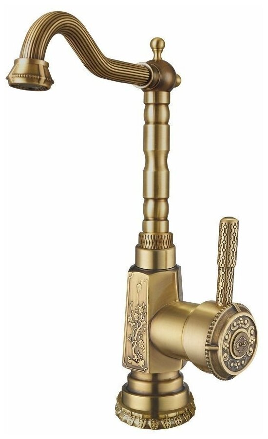 Смеситель для кухни ZORG A 306K-BR, античная бронза