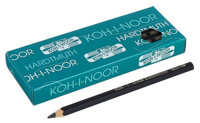 Карандаш Koh-I-Noor ч/г 1820 HB шестигран. дерево