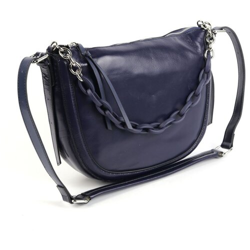 фото Женская кожаная сумка 7735 д.блу piove