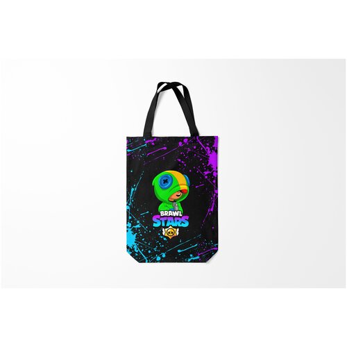 фото Сумка-шоппер / 31х42 см / геймерам / brawl stars leon shark burnettie