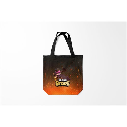 фото Сумка-шоппер / 40х40 см / геймерам / brawl stars mortis мортис burnettie