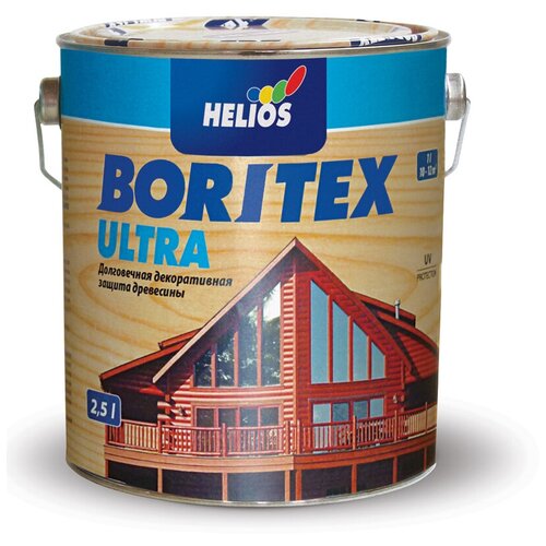 Helios BORITEX ULTRA / Боритекс Ультра Пропитка по дереву 2,5л тик