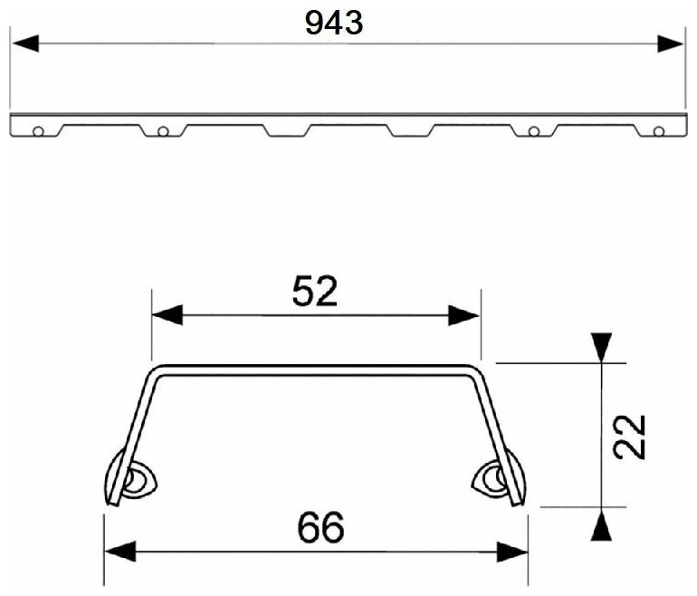 Решетка Tece TECEdrainline Steel II 100 см глянцевая - фото №8