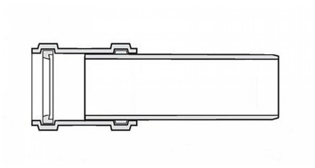 Труба Rehau (120134) d50/1000 мм с раструбом