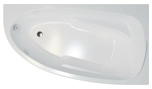 Акриловая ванна 1ACReal Мадрид -левая левая с каркасом, экраном и переливом 170x95, белая