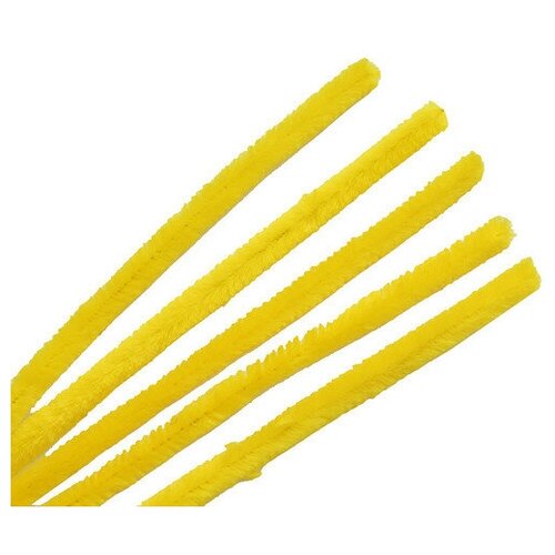 Синель-проволока цвет жёлтый 15 штук арт A-038 262₽