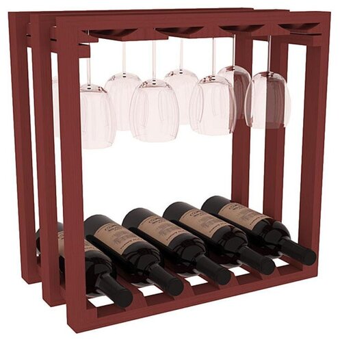 Полка-решетка Полка Вин Куб на 5 бутылок - вишня