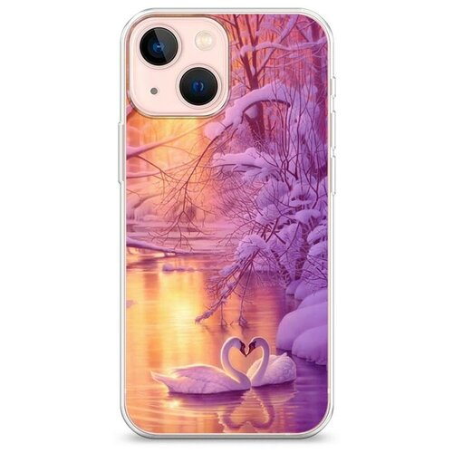 фото Силиконовый чехол "зима 1" на apple iphone 13 mini / айфон 13 мини case place