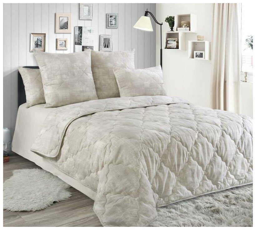 Одеяло 2 спальное (172х205 см) перкаль «Бамбук + хлопок» облегченное - фотография № 3